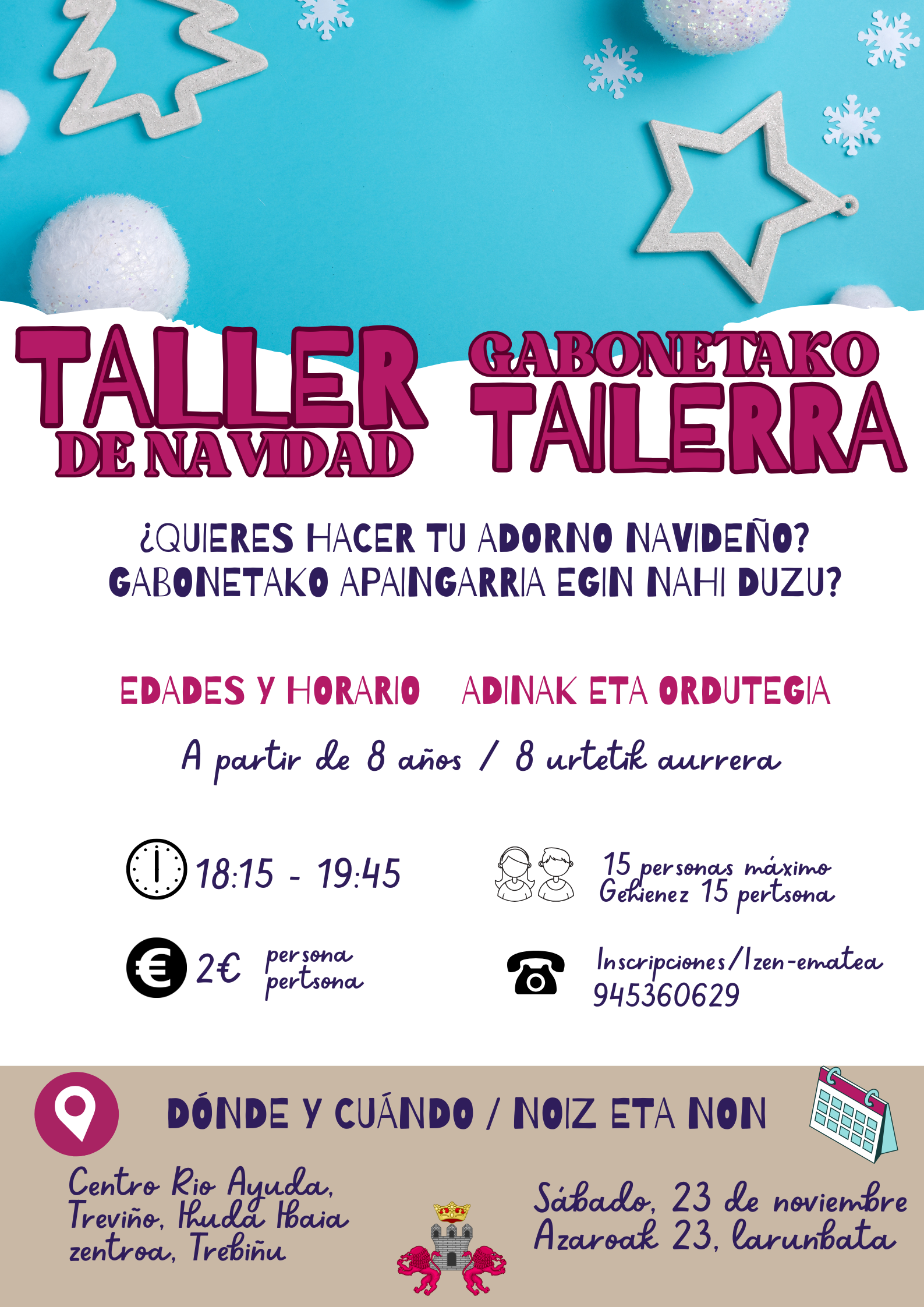 Taller de Navidad/Gabonetako Tailerra