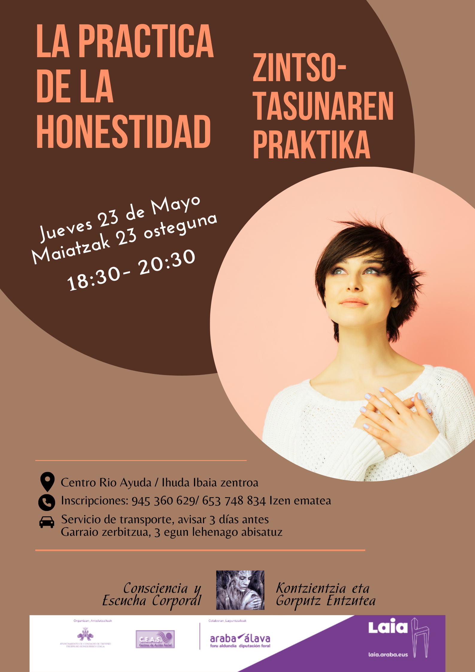 Próximo taller "La práctica de la Honestidad"/Hurrengo tailerra "Zintzotasunaren praktika"