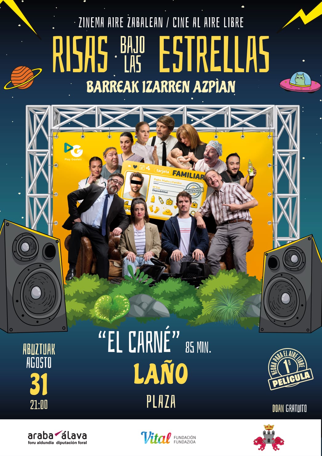 Cine al aire libre en LAÑO/Aire zabaleko zinema LAÑUN