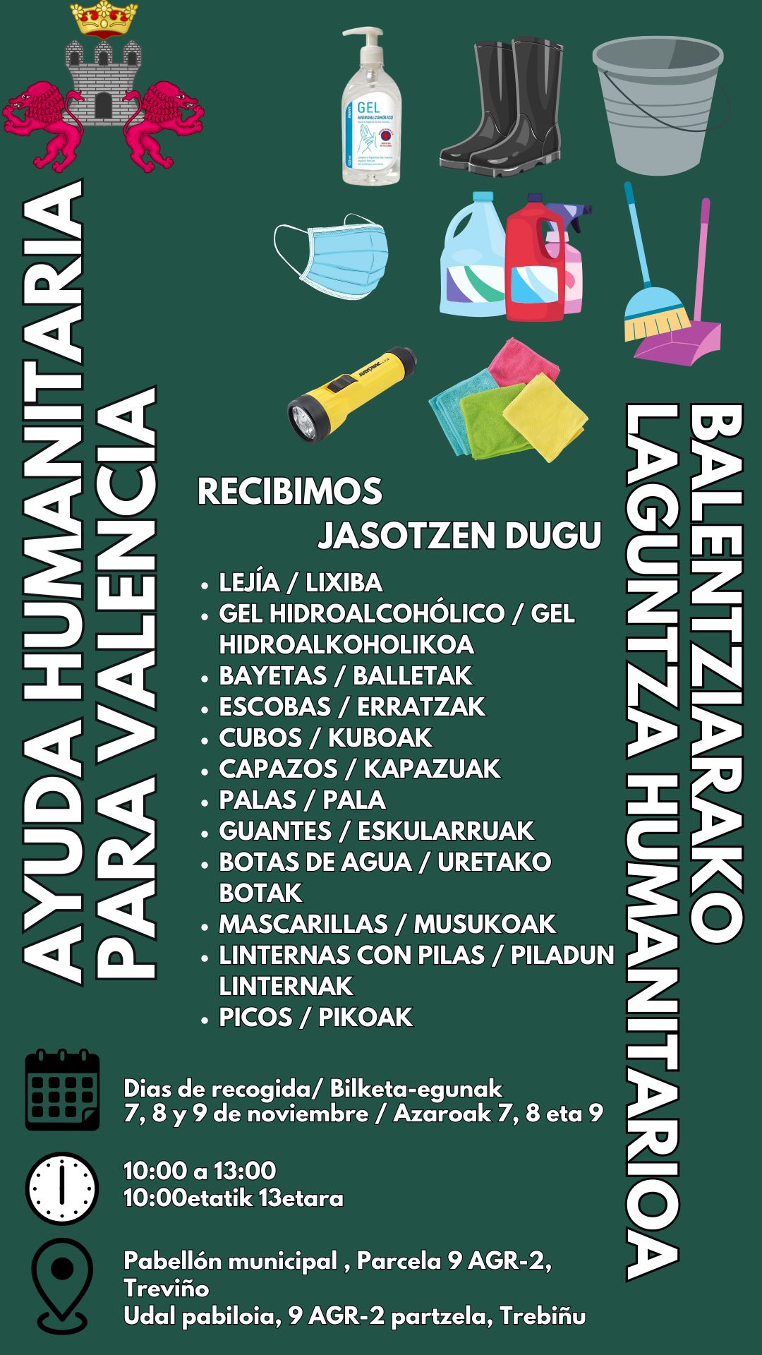 Ayuda Humanitaria para Valencia / Balentziarako laguntza humanitarioa