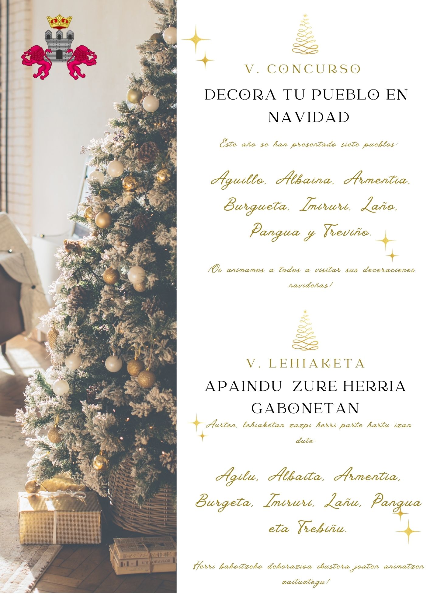 V.CONCURSO DECORA TU PUEBLO EN NAVIDAD / APAINDU ZURE HERRIA GABONETAN V. LEHIAKETA