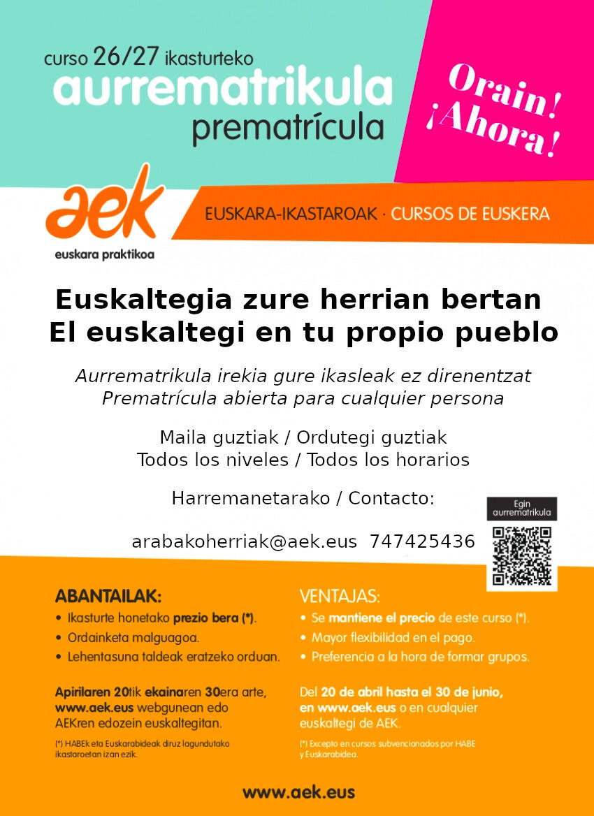 Clases euskera adultos / Euskara klaseak helduentzako